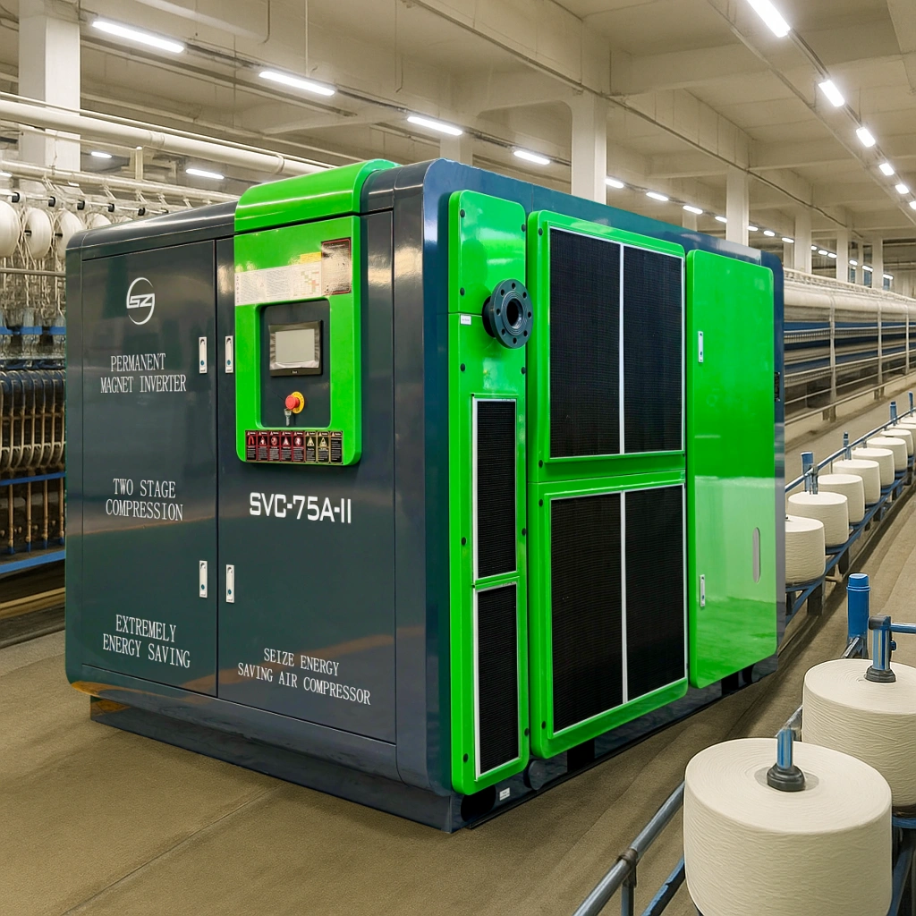  Compressed air system in textile production line