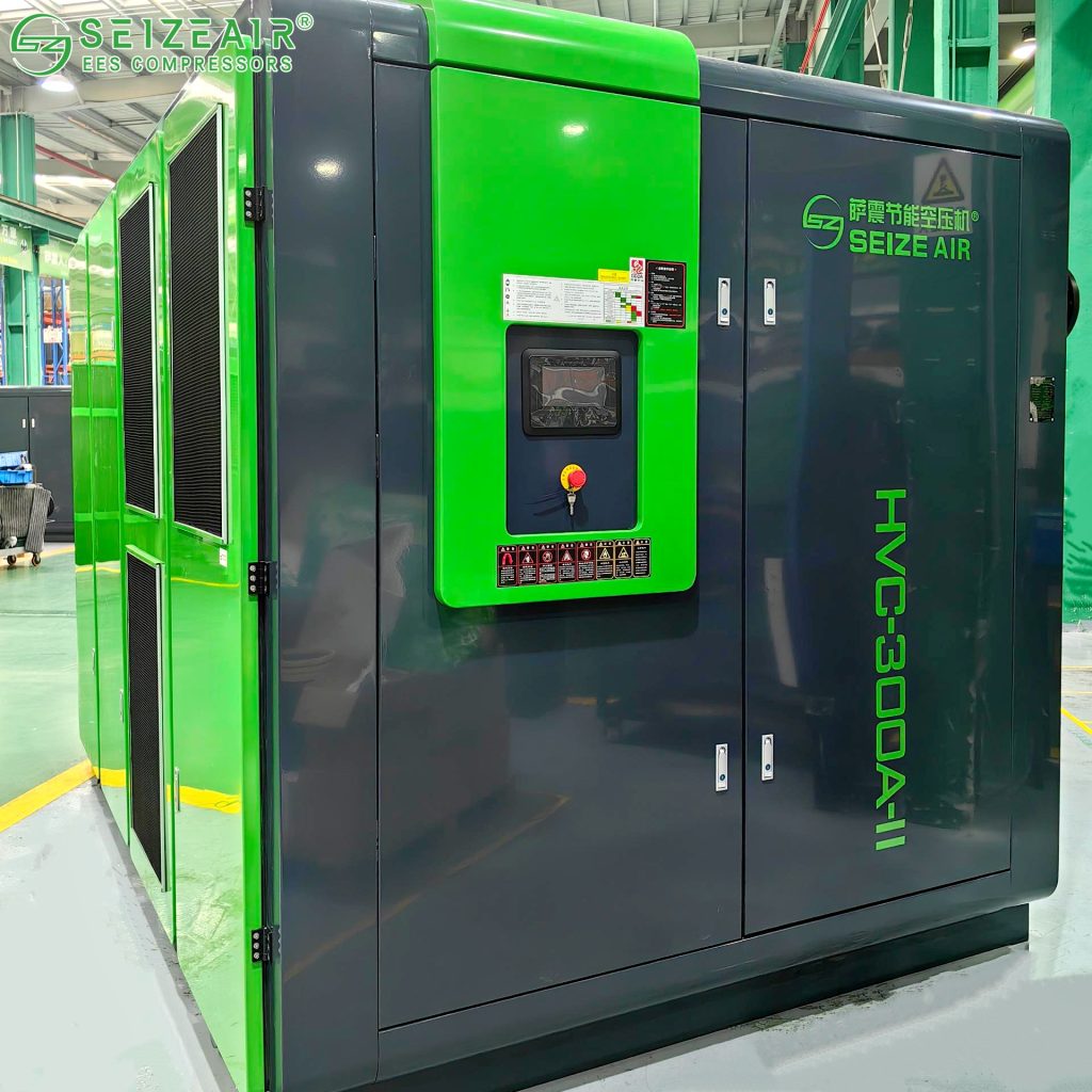 higher energy efficiency HVC oil-injected screw air compressor
